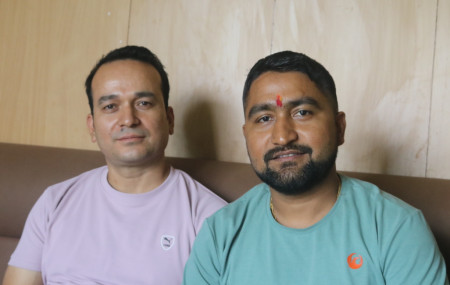 विराज डाँगी (बायाँ) र दिनेश बस्नेत